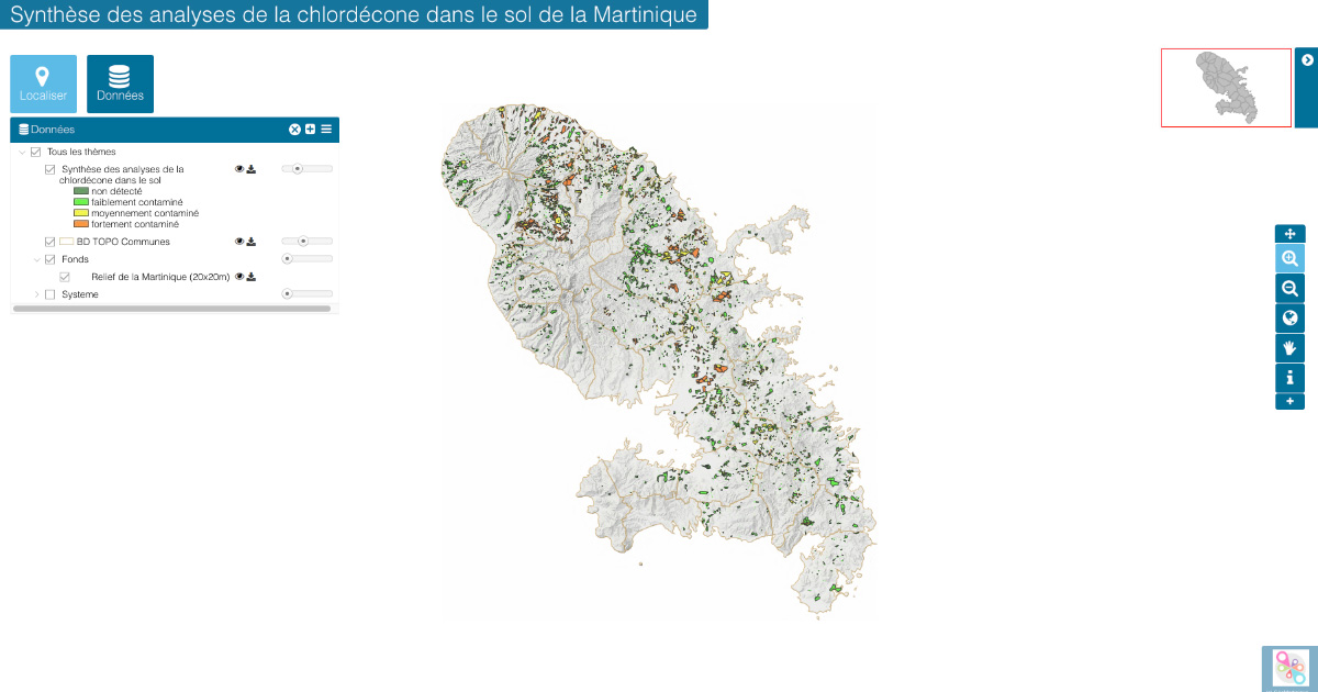 La Martinique se dote d'une cartographie des sols contamins par le chlordcone
