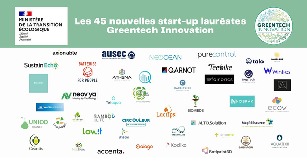 Quarante-cinq startups reoivent le label Greentech Innovation 