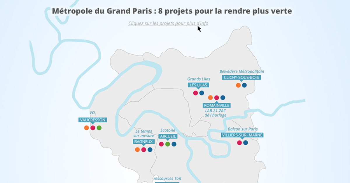 Mtropole du Grand Paris:huit projets pour la rendre plus verte