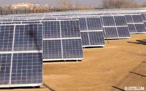 Une ville espagnole inaugure une centrale photovoltaque ddie  son clairage publique