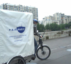 Lancement de nouvelles mesures de la pollution respire par les cyclistes et les automobilistes franciliens