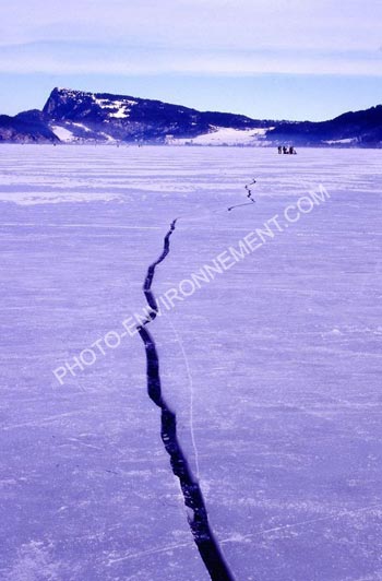 Photo Fissure dans la glace - Sibrie