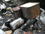 Photo Incendie sauvage de dchets abandonns
