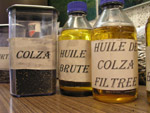 Photo 3 tapes de la production d'huile de Colza