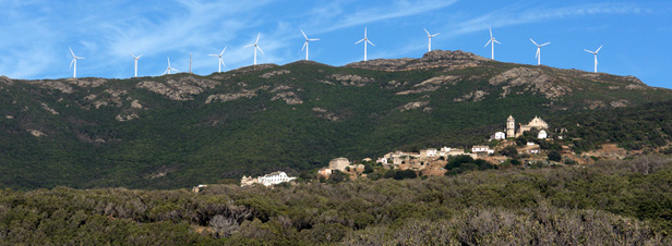 95 MW de projets oliens terrestres slectionns dans les dpartements d'outre-mer et en Corse