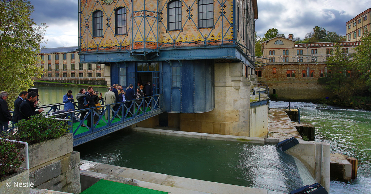 Ile-de-France : Engie installe une petite turbine hydroélectrique sur le site de Nestlé