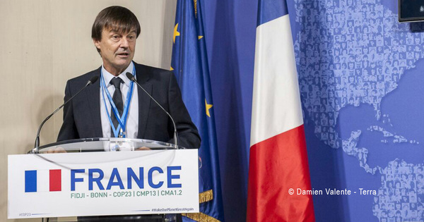 La France va renforcer son soutien au GIEC, confirme Nicolas Hulot