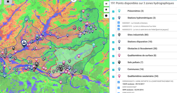 Un acc�s simplifi� aux bases de donn�es eau et environnement