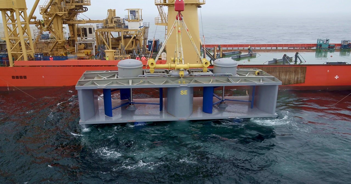 Projet OceanQuest : mise en service de l'hydrolienne marine  