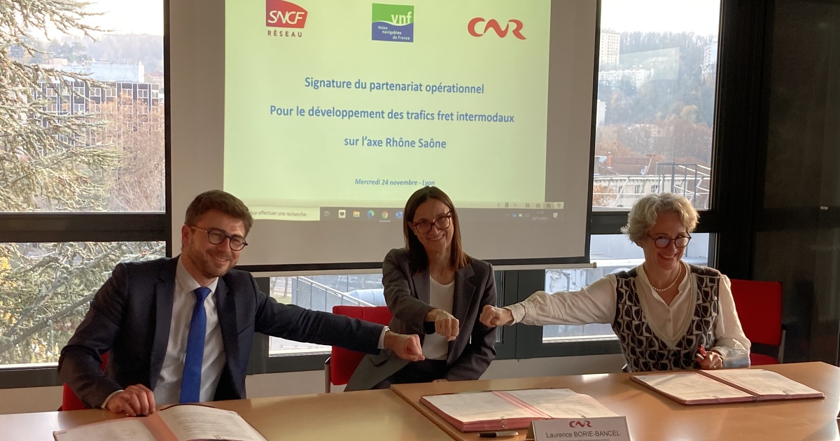 Axe Rhne-Sane: CNR, SNCF Rseau et VNF veulent favoriser le report modal