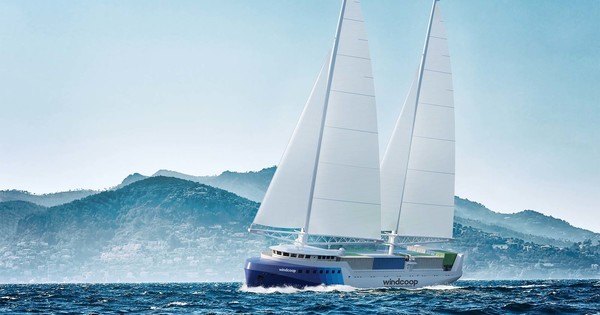 Propulsion v�lique�: la nouvelle coop�rative Windcoop parie sur le premier porte-conteneur � voiles