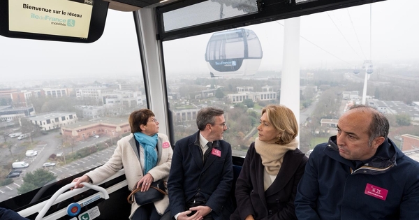 L'�le-de-France inaugure son premier transport par c�ble