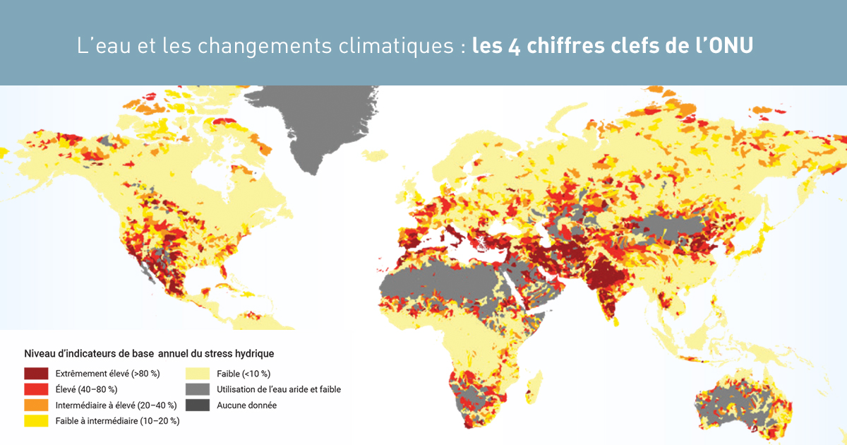L'eau et les changements climatiques: les quatre chiffres clefs de l'ONU