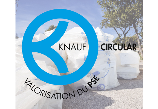 Knauf Circular® : solution de recyclage des déchets de polystyrène expansé par Knauf Circular