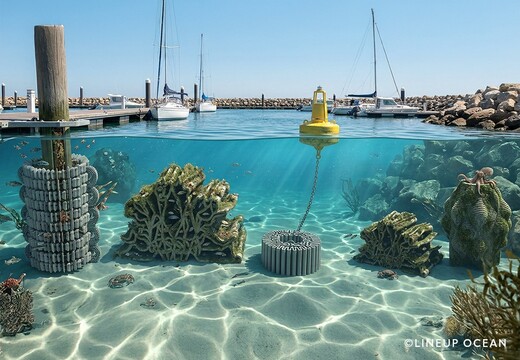 LINEUP OCEAN, solutions bio-inspir�es pour littoraux et ports par PEXE