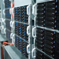 Baies informatiques du data center de Roubaix (59)