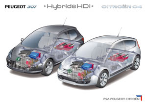 PSA Peugeot Citron commercialisera deux modles de vhicule hybride diesel-lectrique en 2010