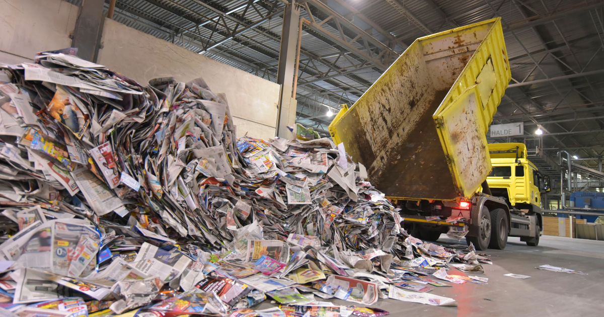 Dchets: les papetiers s'inquitent pour leur approvisionnement en papiers et cartons  recycler