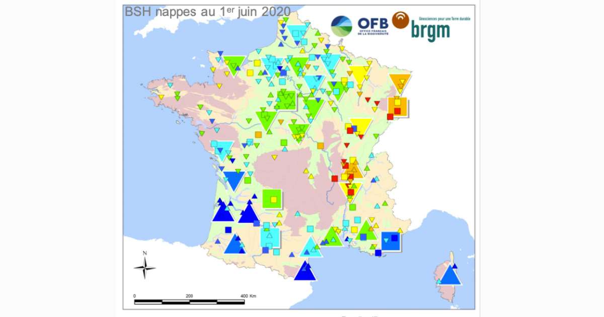 Nappes phratiques: la recharge hivernale a t bonne, sauf dans l'est de la France