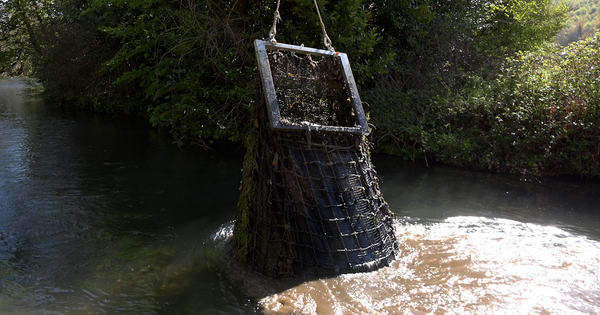 Des filets pour capter les déchets des réseaux d'eaux pluviales