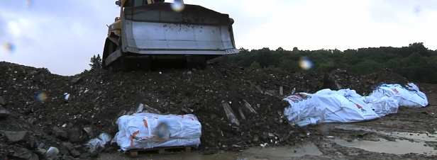Des centaines de milliers de tonnes d'amiante enfouies sous terre