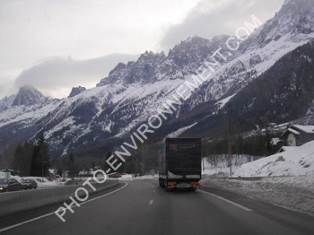 Photo Transports par camion dans les alpes