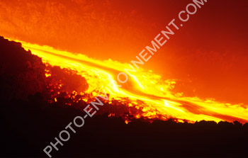 Photo Coule de lave sur le Volcan etna