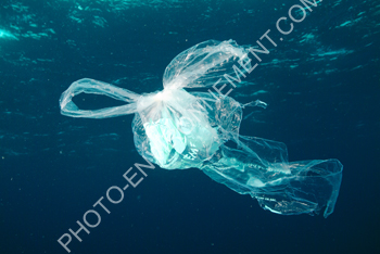 Photo Sac plastique en mer