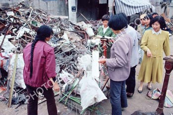 Photo Marchandage de déchets métallique en Chine