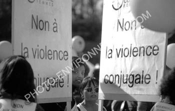 Photo Manifestation contre les violences conjugales