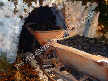 Photo Dcor de mine de charbon dans un mange
