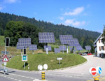 Photo Panneaux solaires photovoltaïques en site isolé
