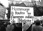 Photo Manifestation pour l'égalité hommes / femmes