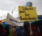 Photo Manifestation en faveur de Yuri Bandazhevsky