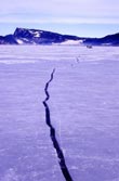 Photo Fissure dans la glace - Sibérie